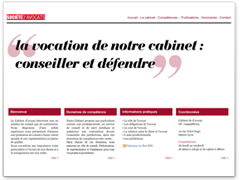 Modèle site web avocat simple, épuré